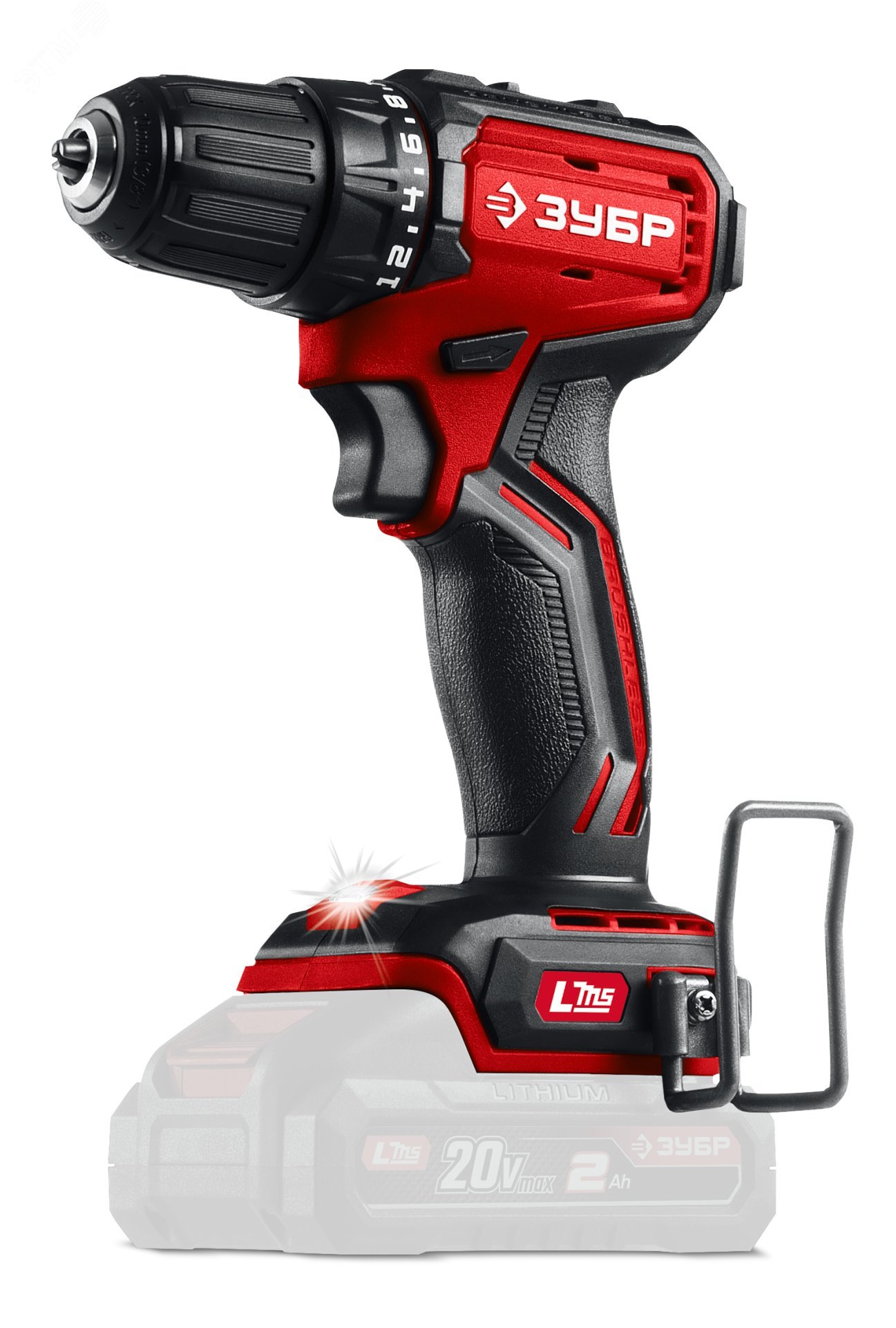 Изображение товара Дрель-шуруповерт бесщеточная 20 В, 45 Н·м, модель ДБ-45