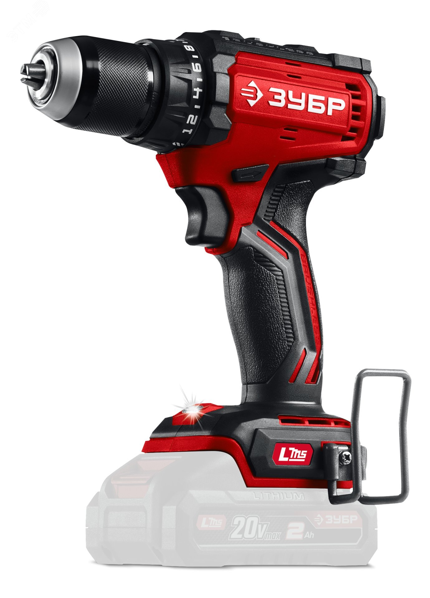 Изображение товара Дрель-шуруповерт бесщеточная 20 В 65 Н·м ЗУБР