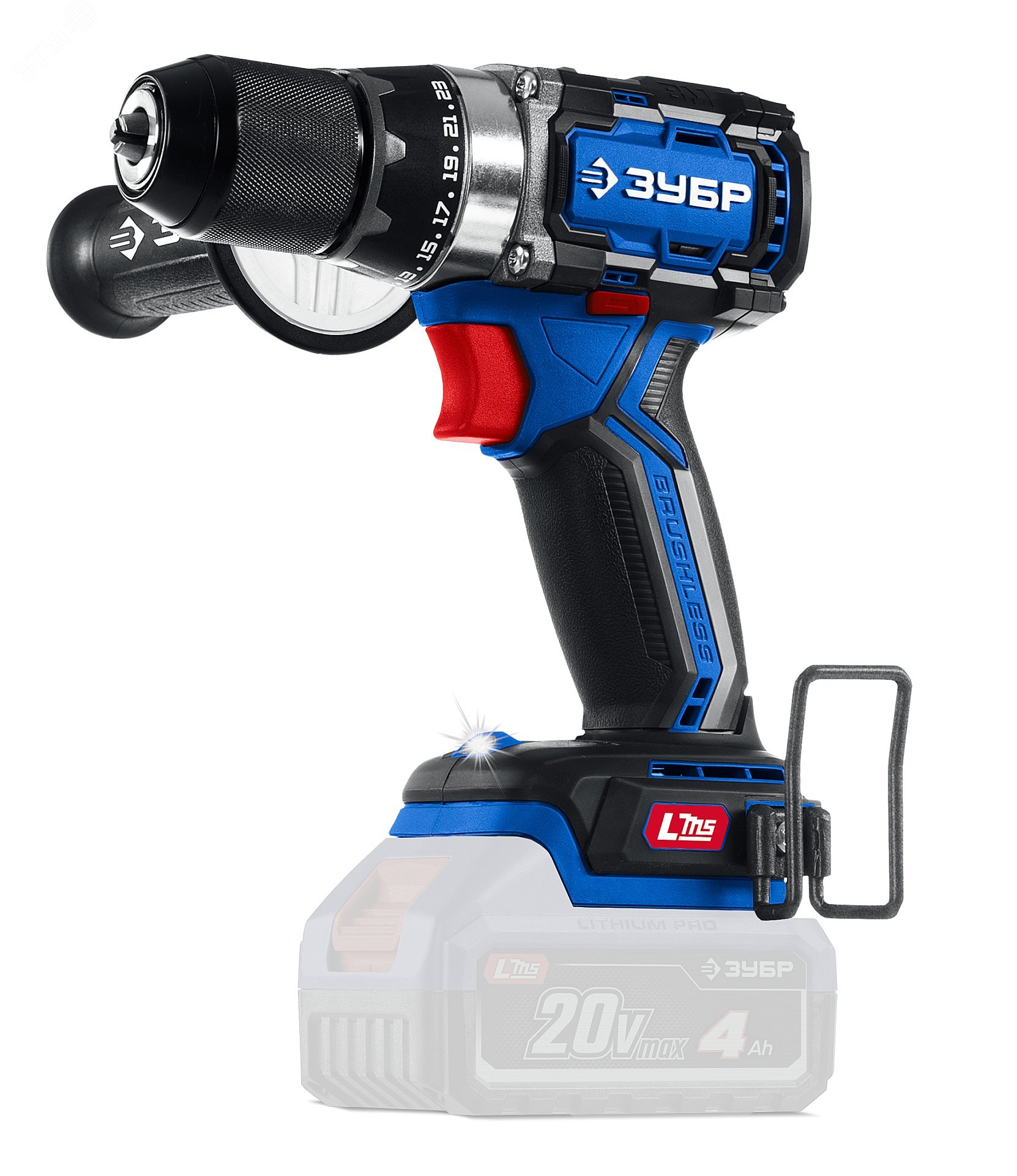 Изображение товара Дрель-шуруповерт бесщеточная 20 В LMS ПРОФЕССИОНАЛ 70 Нм