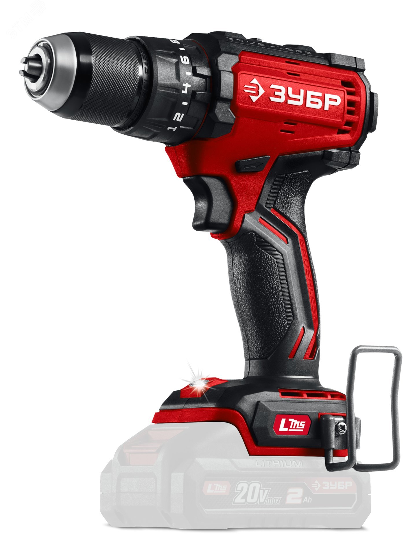 Изображение товара Бесщеточная ударная дрель-шуруповерт 20 В 65 Н·м ЗУБР без АКБ
