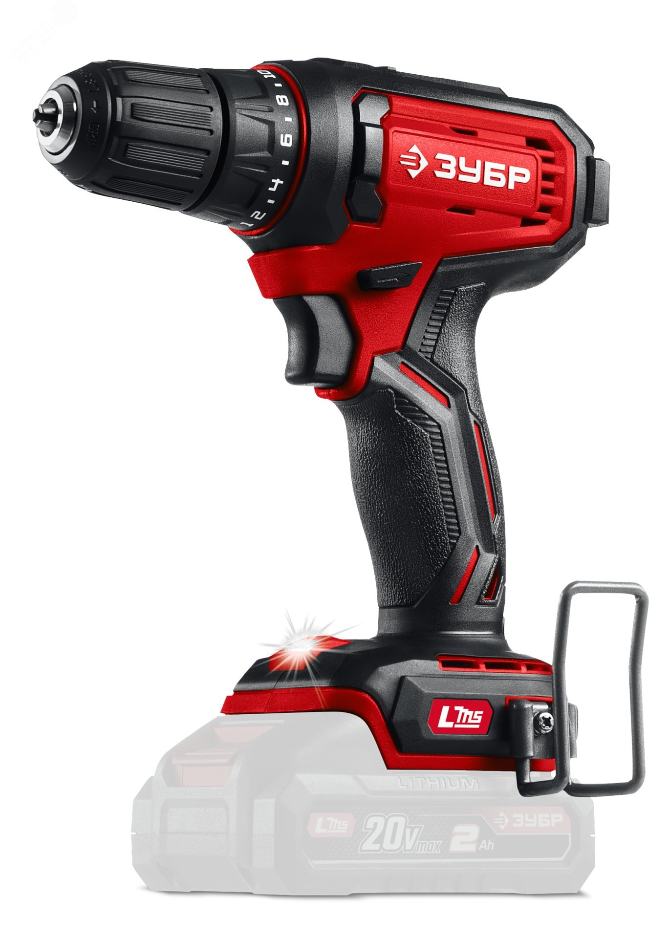 Изображение товара Дрель-шуруповерт 20 В 40 Н·м ЗУБР без АКБ, Быстрозажимной патрон