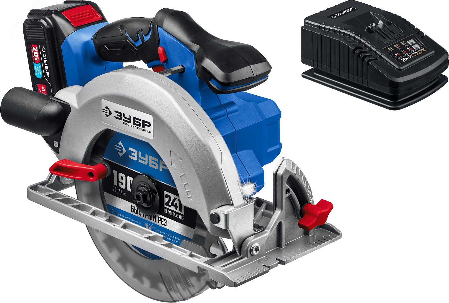 Изображение товара Пила циркулярная бесщеточная 20В, без АКБ, в коробке, Профессионал (шт)