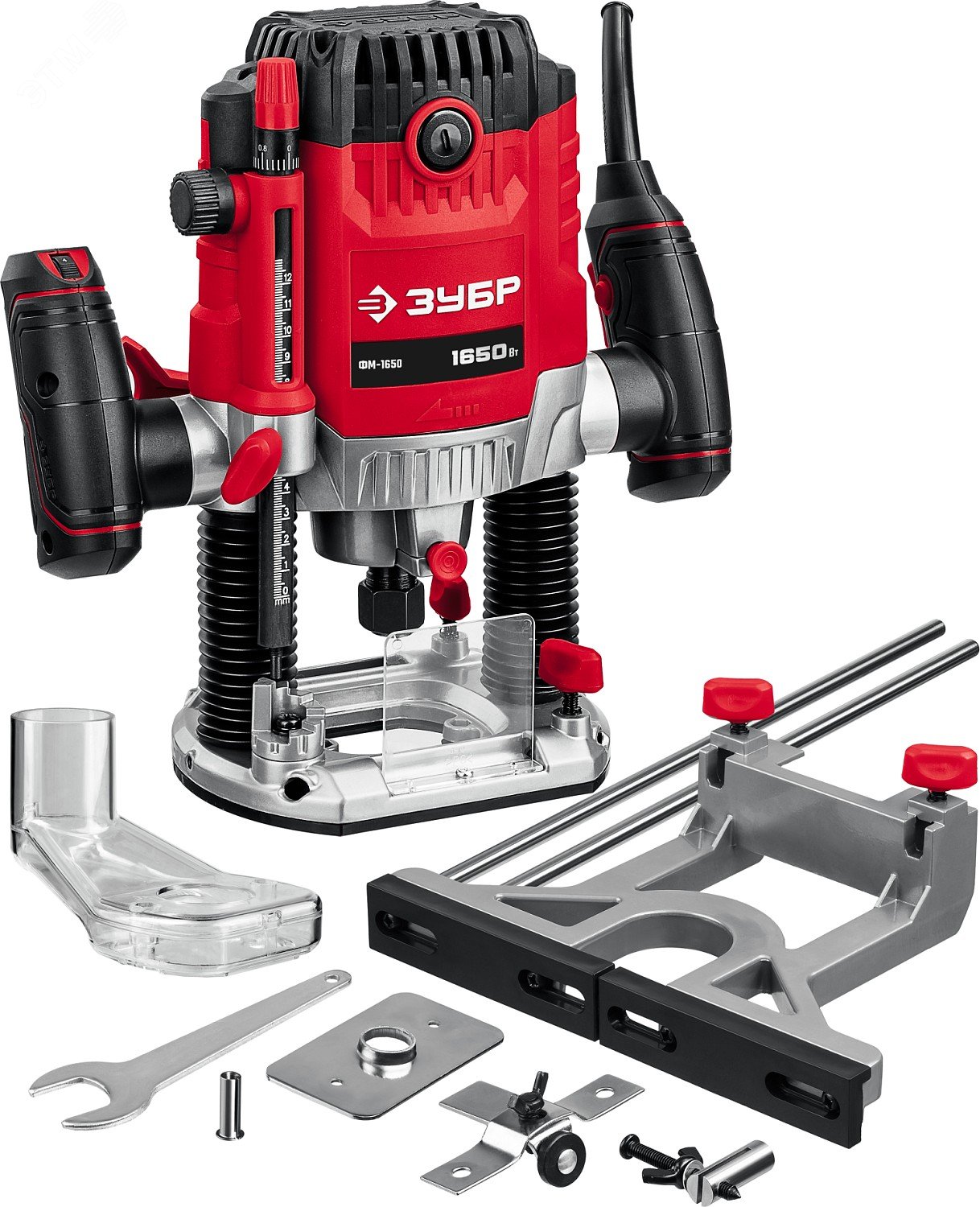 Изображение товара Универсальный фрезер ZUBR 1650 Вт, регулировка оборотов, рабочий ход 50 мм