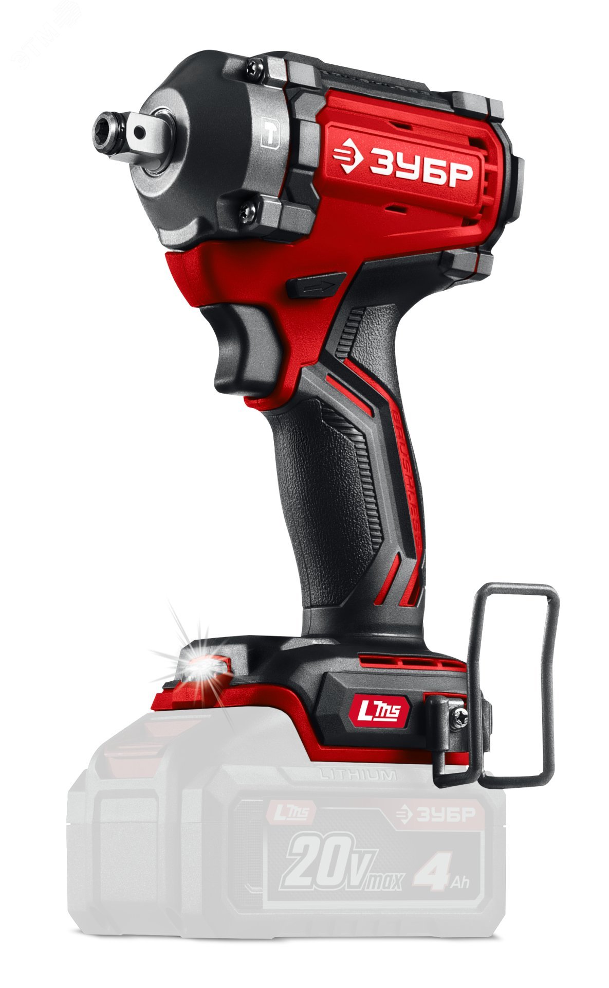 Изображение товара Бесщеточный ударный гайковерт 20 В 350 Н·м ЗУБР ГБУ-350