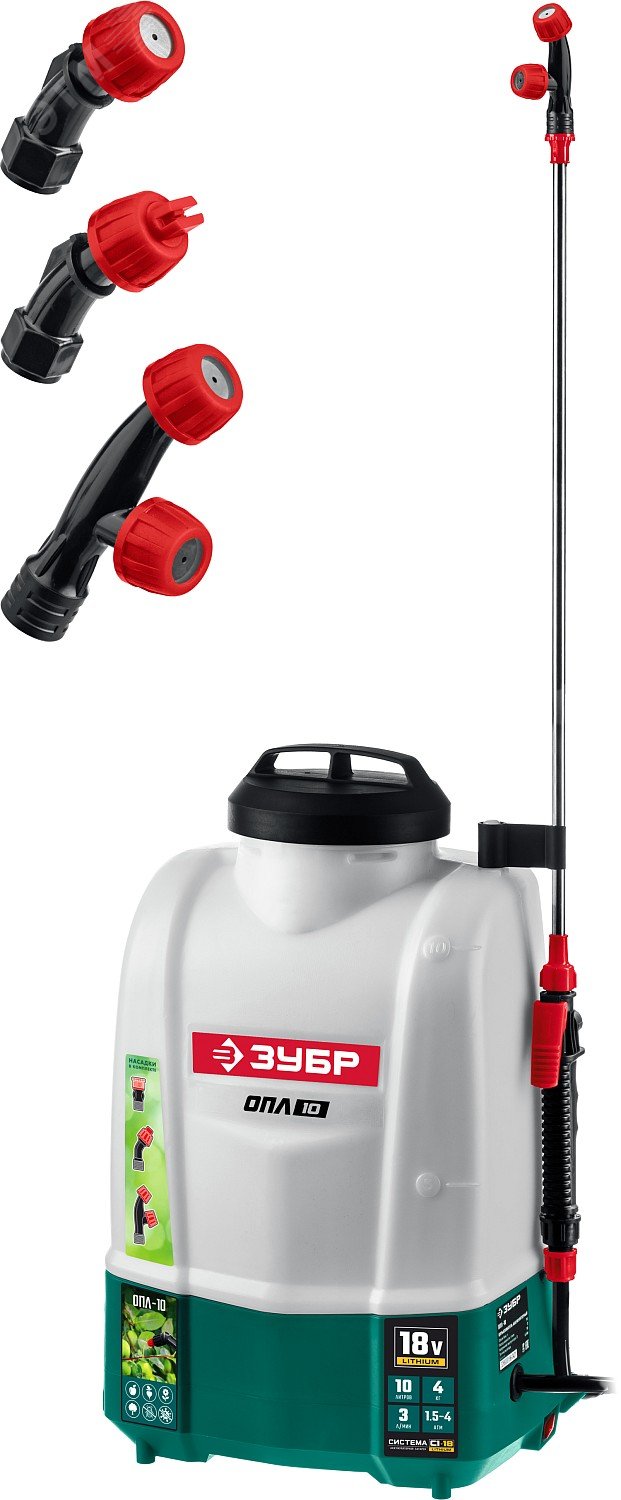 Изображение товара Аккумуляторный опрыскиватель 10л Li-Ion 18В ранцовая конструкция