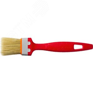 Кисть плоская ''УНИВЕРСАЛ-СТАНДАРТ'', натуральная щетина, пластмассовая ручка, 1,5''/38мм - фото 2