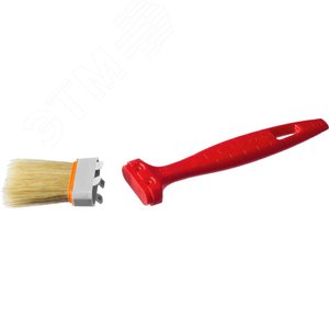 Кисть плоская ''УНИВЕРСАЛ-СТАНДАРТ'', натуральная щетина, пластмассовая ручка, 1,5''/38мм - фото 3