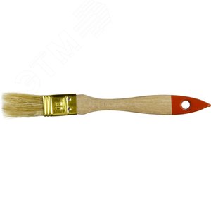 Кисть плоская ''УНИВЕРСАЛ-ОПТИМА'', светлая щетина, деревянная ручка, 20мм