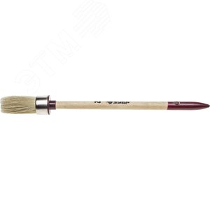 Кисть круглая ''УНИВЕРСАЛ - МАСТЕР'', светлая щетина, деревянная ручка, №2, 20мм