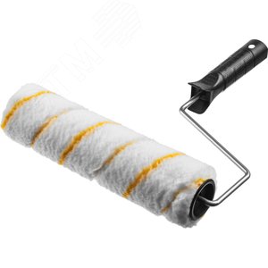 Валик малярный ГИРПАИНТ 40, 240 мм, d=40 мм, ворс 12 мм, ручка d=6 мм, - фото 1