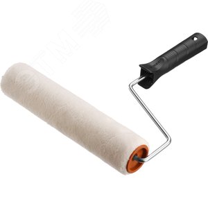 Валик малярный ''ОПТИМА-ВЕЛЮР'' в сборе, ворс 4мм, бюгель 6мм, 40х240мм, - фото 1