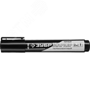 Маркер с увеличенным объемом МП-300 черный, 2 мм заостренный перманентный - фото 1