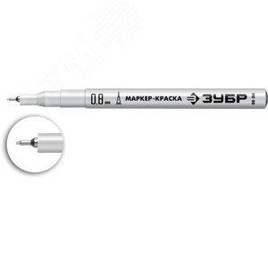 Маркер-краска Профессионал МК-80 0,8 мм белый - фото 1