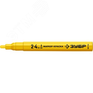 Изображение товара Маркер-краска Профессионал МК-400 круглый наконечник 2-4 мм желтый (шт)
