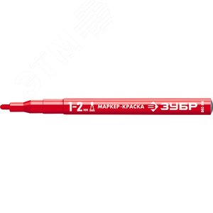Маркер-краска Профессионал МК-200 круглый наконечник 1-2 мм красный - фото 1