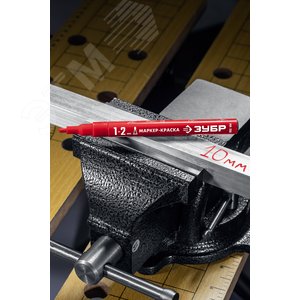 Маркер-краска Профессионал МК-200 круглый наконечник 1-2 мм красный - фото 2