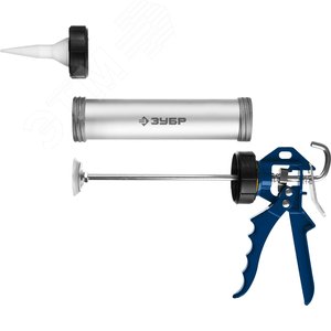 Пистолет для герметика 310 мл универсальный закрытый, алюминиевый корпус, серия Профессионал - фото 2