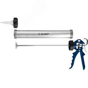 Пистолет универсальный закрытый для герметика 600 мл, алюминиевый корпус, Профессионал - фото 2