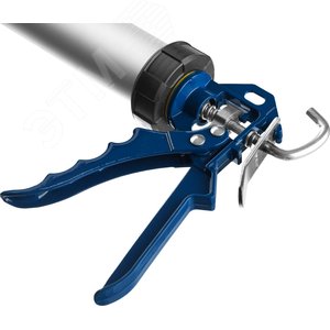 Пистолет универсальный закрытый для герметика 600 мл, алюминиевый корпус, Профессионал - фото 3