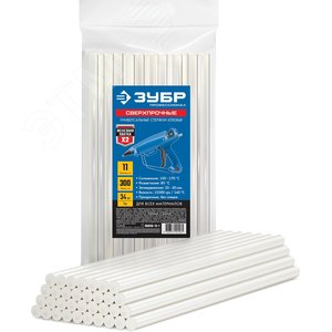 Стержни прозрачные сверхпрочные клеевые Профессионал, d 11x300 мм (11-12 мм) 34 шт. 1 кг - фото 1