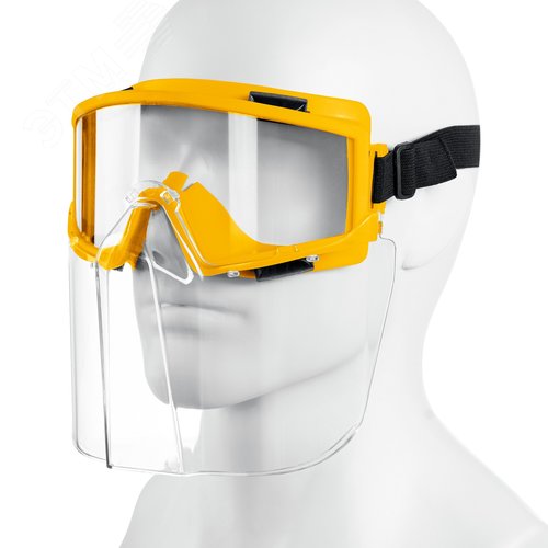 Изображение товара Очки защитные PANORAMA в комплекте со щитком, непрямая вентиляция (шт)