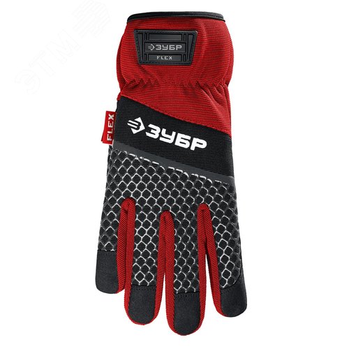 Перчатки профессиональные комбинированные, работа с сенсорными экранами, Профессионал красные р.L 9 FLEX - фото 2