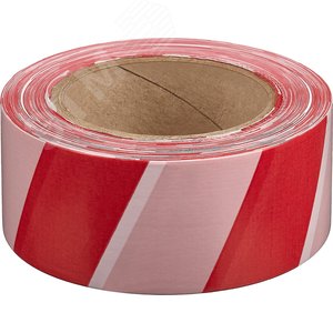 Изображение товара Лента сигнальная, цвет красно-белый, 50мм х 200м, Мастер (шт)