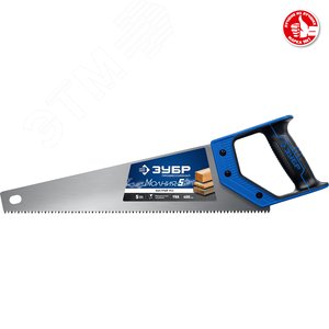 Ножовка по дереву (пила) ''МОЛНИЯ-5'' 400 мм, 5 TPI, прямой крупный зуб, быстрый рез поперек волокон, для крупных и средних заготовок - фото 2