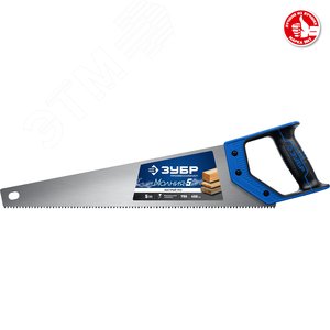 Ножовка по дереву (пила) ''МОЛНИЯ-5'' 450 мм, 5 TPI, прямой крупный зуб, быстрый рез поперек волокон, для крупных и средних заготовок - фото 2