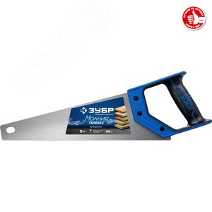 Ножовка компактная (пила) ''МОЛНИЯ-Тулбокс'' 350 мм, 11 TPI, прямой зуб, точный рез, импульсная закалка каждого зуба - фото 2