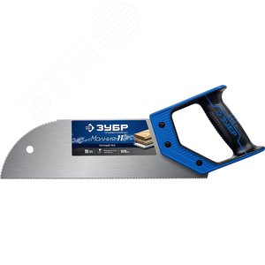 Изображение товара Ножовка для фанеры (пила) ''МОЛНИЯ 11'' 325 мм, 11 TPI, прямой мелкий зуб, для запила внутри заготовки, импульсная закалка каждого зуба (шт)