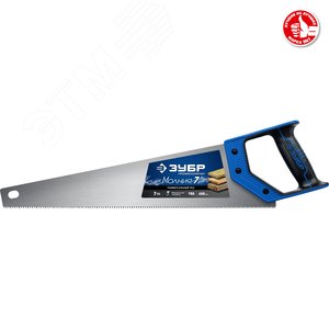 Ножовка универсальная (пила) ''МОЛНИЯ-7'' 450 мм, 7 TPI, закалка, рез вдоль и поперек волокон, для средних заготовок, фанеры, ДСП, МДФ - фото 2