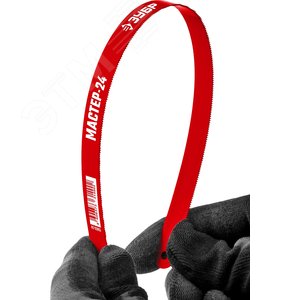 Гибкое полотно по металлу 24 TPI, универсальный рез, 300 мм, высокоуглеродистая сталь, 1 шт, коробка 50 шт, МАСТЕР-24 - фото 2