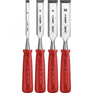 Набор стамесок с пластиковой рукояткой, 4шт МАСТЕР - фото 1