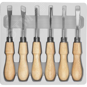 Изображение товара Стамески ''ЭКСПЕРТ'' фигурные Профессиональные, 6шт (шт)