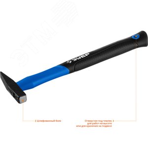 Молоток слесарный Профессионал Фибергласс с фиберглассовой рукояткой 100 г - фото 3
