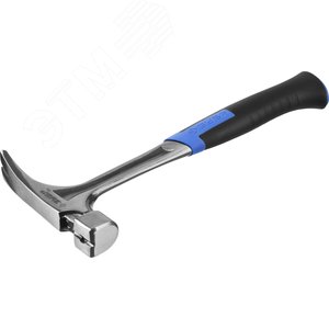 Изображение товара Молоток-гвоздодёр цельнокованый столярный Профессионал 560 г (шт)