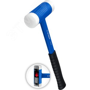 Молоток безинерционный с полиамидными бойками БМП 900 г 50 мм - фото 1