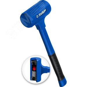 Молоток безинерционный облитый эластомером БМО 1350 г 57 мм - фото 1