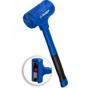 Молоток безинерционный облитый эластомером БМО 1800 г 60 мм - фото 1