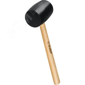 Киянка черная резиновая 450 г - фото 1