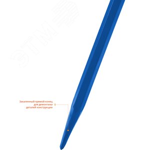 Монтировка-лом ''ТИТАН'', 600 мм, шестигранная - фото 2