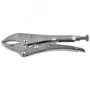 Изображение товара Зажим ''ЭКСПЕРТ'' ручной,универс,для круглых,профилированных и плоских деталей,губки из кованой Cr-V стали,250мм (шт)