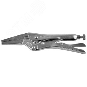 Изображение товара Зажим ''ЭКСПЕРТ'' ручной, с удлиненными губками из кованой Cr-V стали, для мест с ограниченным доступом, 150мм (шт)