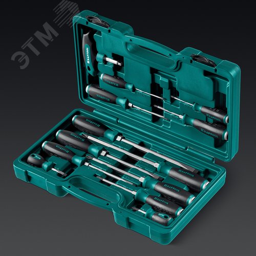 Набор ударных отверток 13 шт, сквозной стержень Cr-Mo IMPACT - фото 2