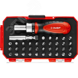 Компакт-37 набор: реверсивная отвертка с насадками 37 шт - фото 1