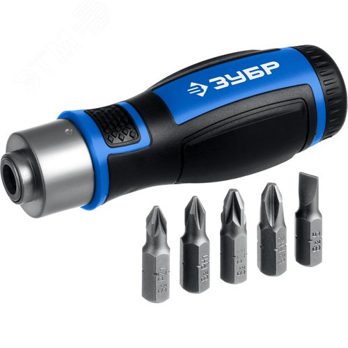 Изображение товара Отвертка реверсивная с насадками, набор 6 предметов (набор)