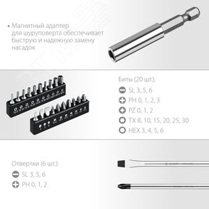 Набор отверток 28 шт, Профессионал-28 - фото 2