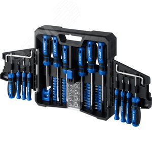 Изображение товара Набор отверток с насадками 63 шт, Профессионал-63 (шт)