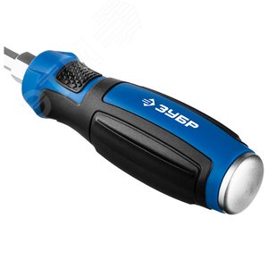 Отвертка ударная, сквозной Cr-V стержень, SL8X150 мм, усилитель под ключ, магнитный наконечник, двухкомп. рукоятка, Профессионал, ''УДАРНИК'' - фото 2